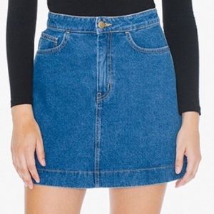 American Apparel A-Line Denim Skirt